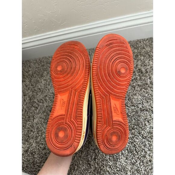 Nike Air Force 1 Womens 8.5 Purple '07 Club Patent Leather 315115-514 - Picture 6 of 9